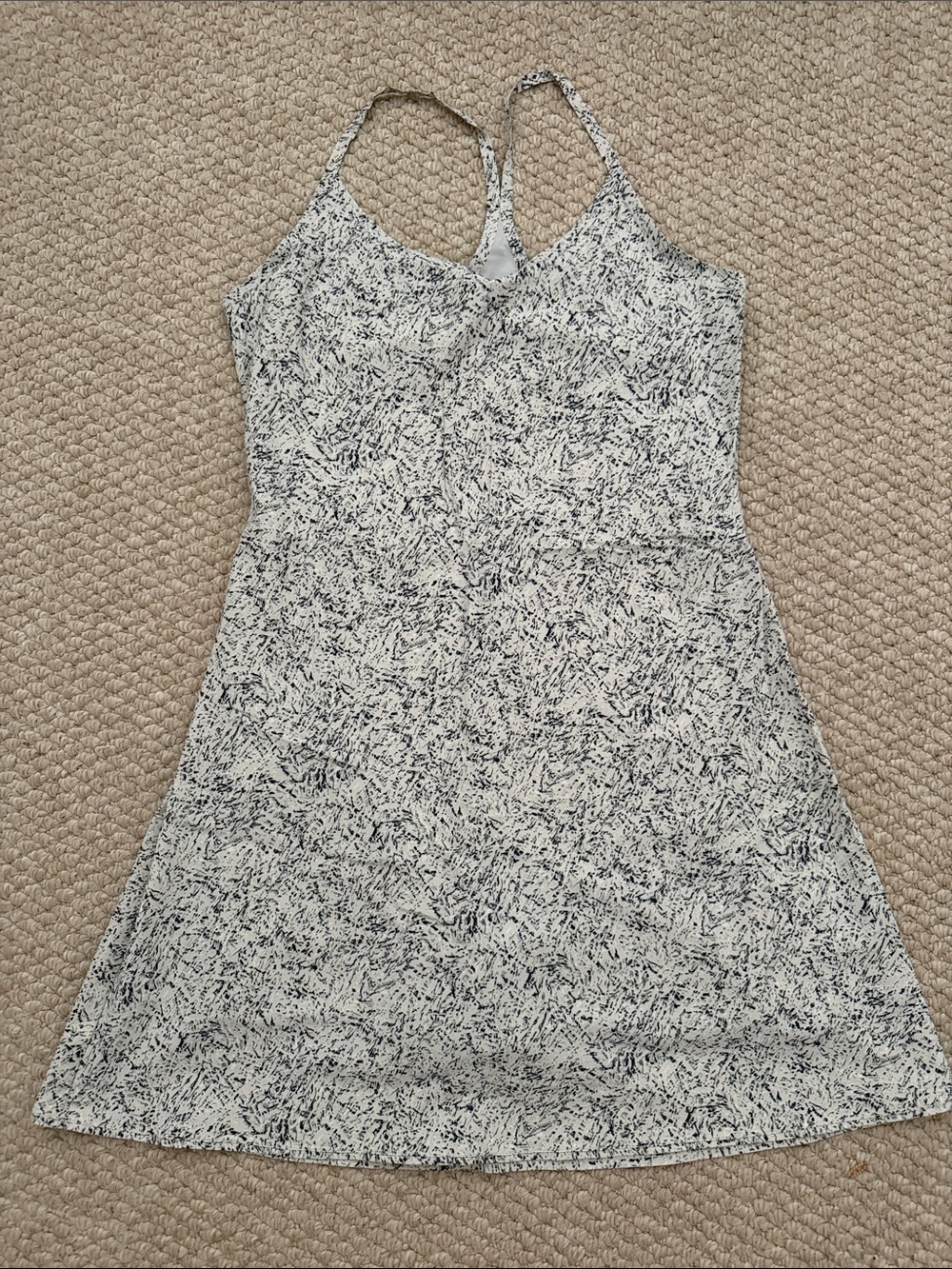 Outdoor Voices Black and White Mini Dress